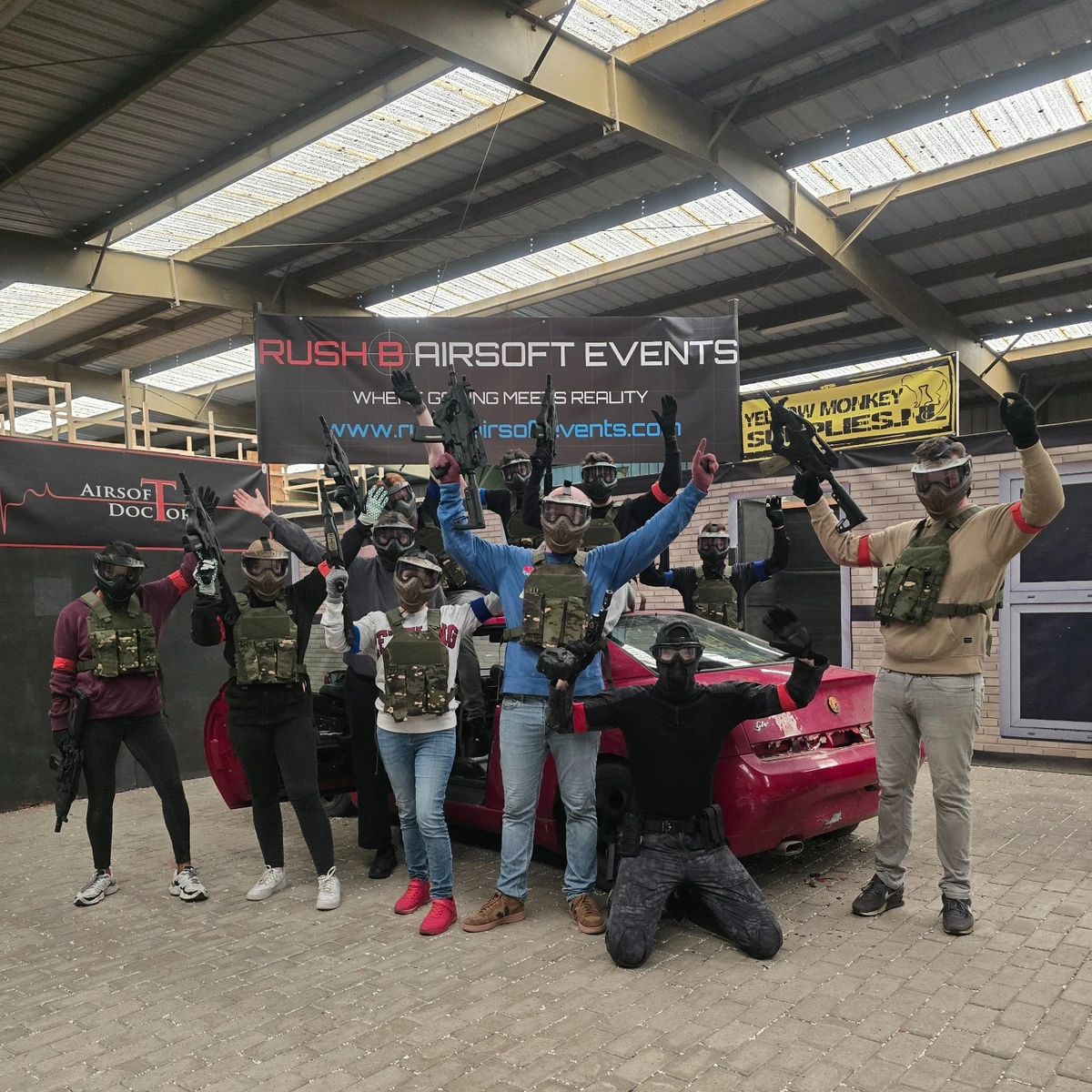 Airsoft actie bedrijfsuitje