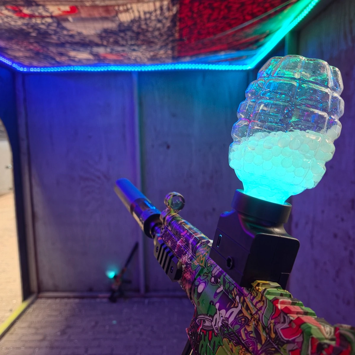 Glow Gel Battle groep bedrijfsuitje
